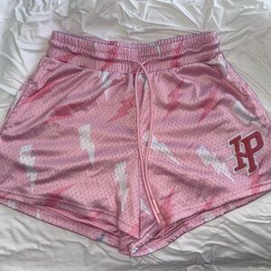 Inaka Power (IP) Pink Lightning Mesh Athletic Shorts